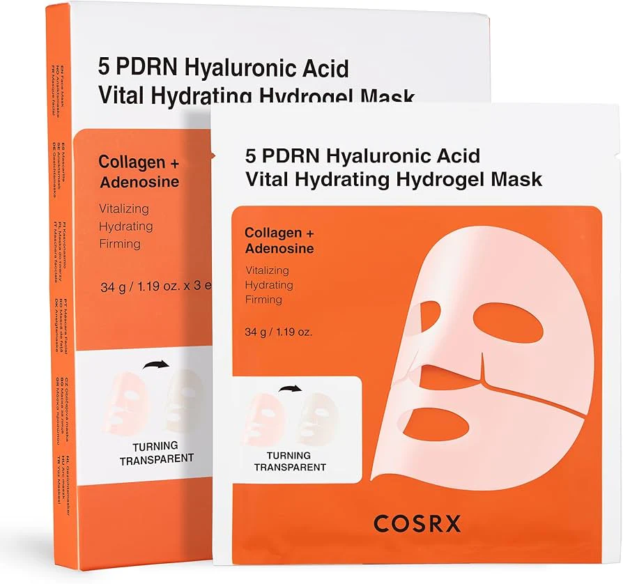 5 PDRN Hyaluronic Acid Vital Hydrating Hydrogel Mask [3pcs]