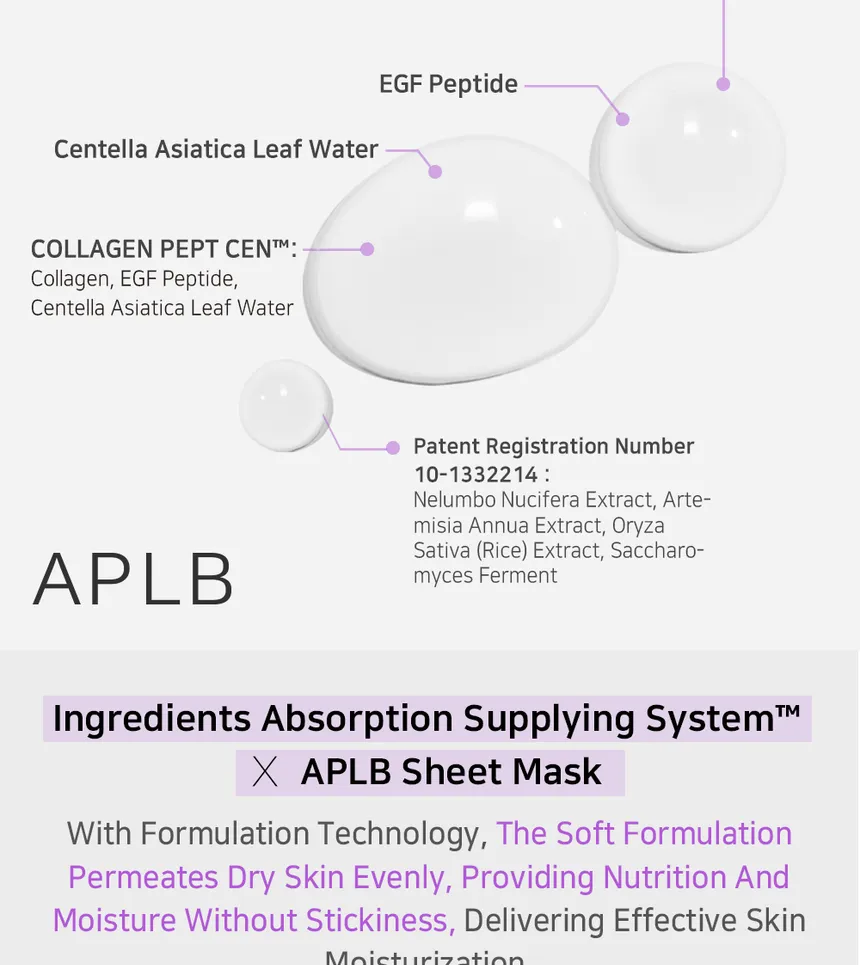 Collagen EGF Peptide Sheet Mask [25ml] - Image 3