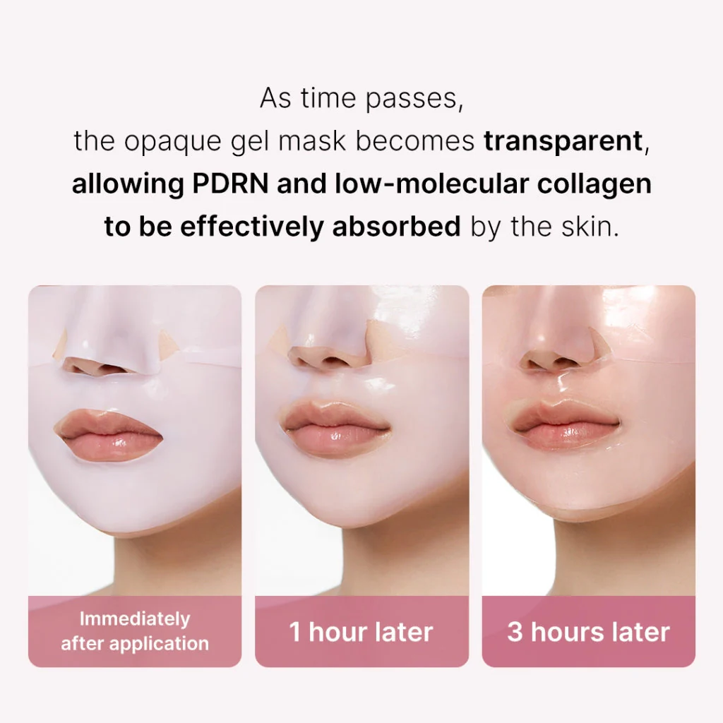 PDRN Pink Collagen Gel Mask [28g] [4pcs] - Image 3