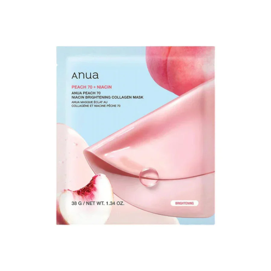 Peach 70 Niacin Brightening Collagen Mask [34g] [4pcs]