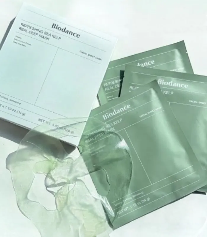 Refreshing Sea Kelp Real Deep Mask [34g] [4pcs] - Image 4